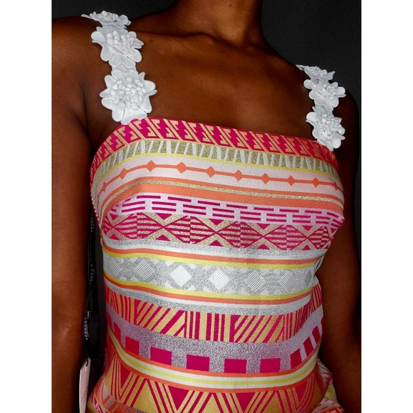 NWT Laundry By Shelli Segal Jacquard Dress - Picture 2 of 6